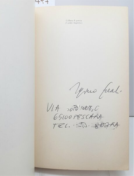 Igino Creati Via Donatello 23 Tracce 1976 autografato