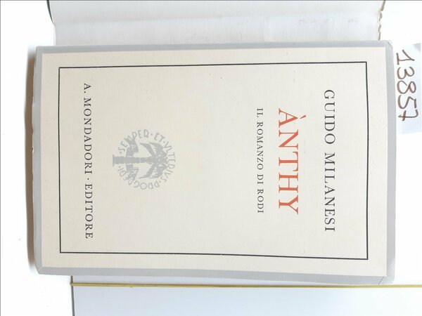 Guido Milanesi Anthy Mondadori XIV edizione 1942 autografato