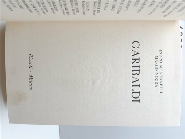 Montanelli Nozza Garibaldi Rizzoli 25∞ edizione 1977