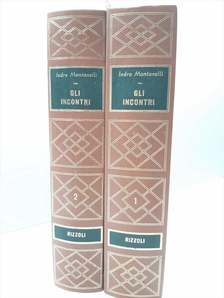 Montanelli Gli incontri Rizzoli X edizione 1971 due volumi