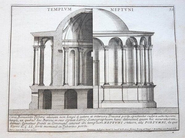 Roma Spaccato del Tempio di Nettuno