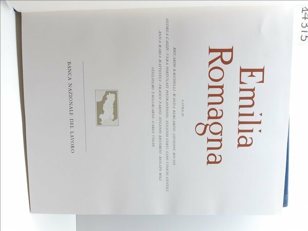 Aa.Vv. Emilia Romagna Banca Nazionale del Lavoro 1972