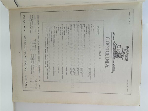 Teatro Comoedia Nella Regini Mondadori marzo 1926
