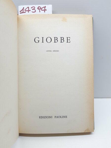 Aa. Vv. Giobbe 7° ed. Paoline 1963