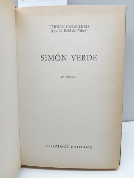 Fernan Caballero Simon verde 4° ed. Paoline 1963