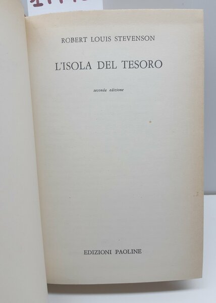 Robert Louis Stevenson L'isola del tesoro 2∞ ed. Paoline 1963