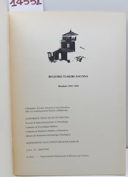 G. Matera Registro tumori Ancona risultati 1991-1992
