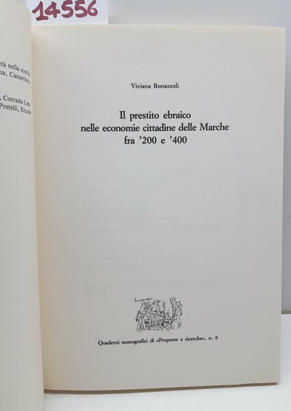 V. Bonazzoli Il prestito ebraico nelle economie cittadine delle Marche …