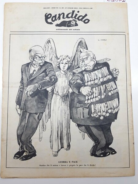 Guareschi Satira politica Candido settimanale del sabato n. 29 1955