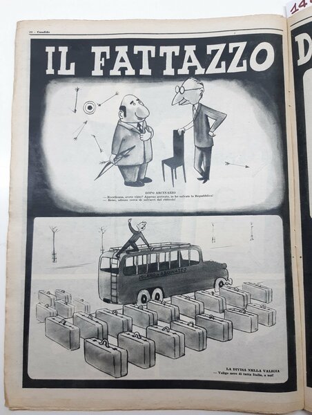 Guareschi Satira politica Candido settimanale del sabato n. 42 1952