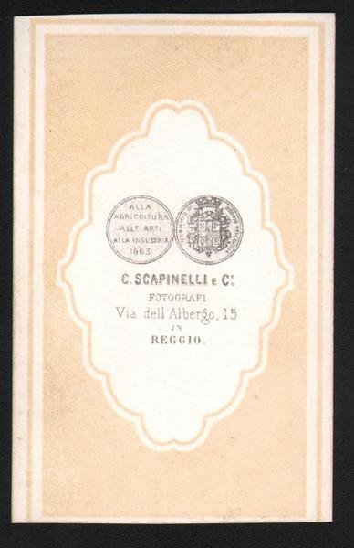 Foto photo gentiluomo con baffi by C. Scapinelli Reggio cdv …