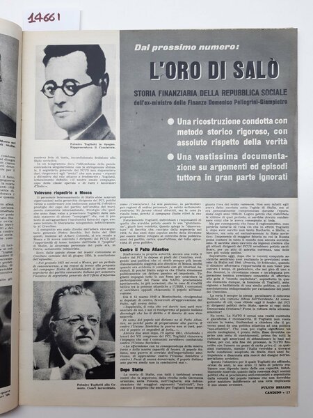 Settimanale di attualità politica Candido numero 8 1958