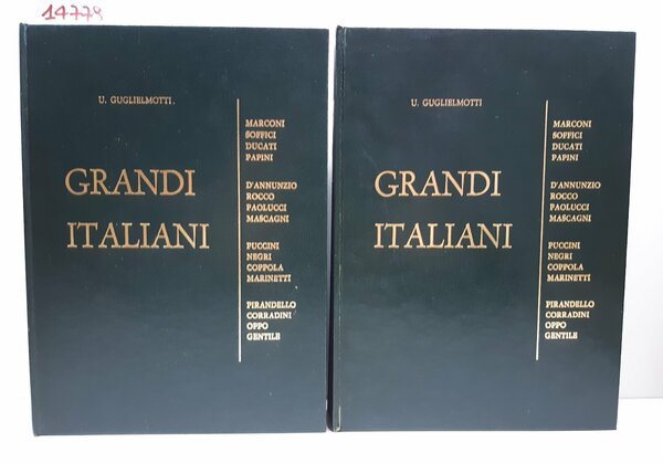 Umberto Guglielmotti Grandi italiani CEN 1970 2 volumi