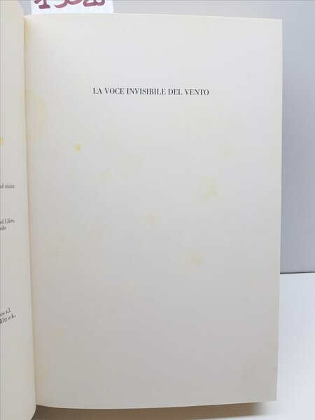 Clara Sanchez La voce invisibile del vento Garzanti 1° ristampa …