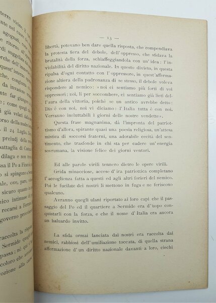 Arrigo Tamassia L'incendio di Sermide nel 29 luglio 1848 commemorazione …