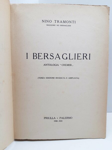Nino Tramonti I bersaglieri Priulla 1938 autografato