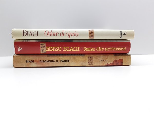 Lotto di tre libri Enzo Biagi Rizzoli Mondadori