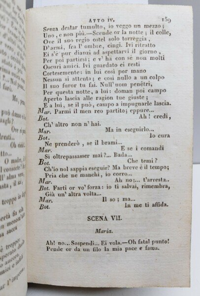 Vittorio Alfieri Tragedie due volumi Schieppati 1829