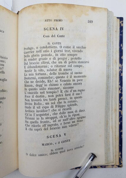 Alessandro Manzoni Tragedie e poesie Redaelli 1862