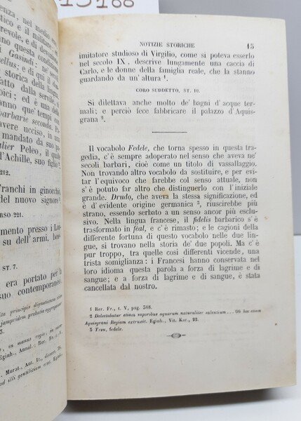 Alessandro Manzoni Tragedie e poesie Redaelli 1862