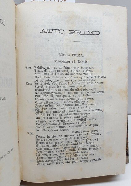 Vittorio Alfieri Tragedie due volumi in un unico tomo Sonzogno …