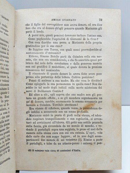 Camillo Castello Branco Amore sfrenato Brigola 1883