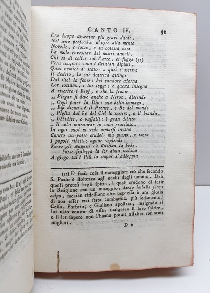 La Religione poema di M. Racine Gaspare Cassola 1∞ edizione …