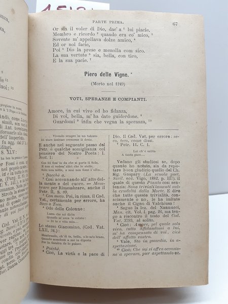 Antologia della poesia italiana Ottavio Targioni Tozzetti 2∞ ed. Livorno …