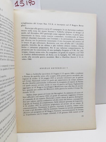 Mino Bagnaschi I volontari ciclisti del plotone di Parma Spaggiari …