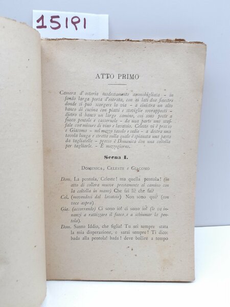 Dante Cattani Come non sempre accade Commedia in 4 atti …