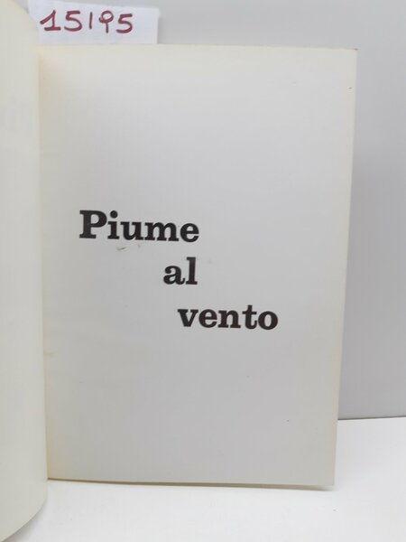 guerre mondiali Luigi Togna Piume al vento 1966
