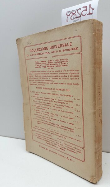 Carlo Porta Poesie scelte e annotate da Carlo Vicenzi Ed. …