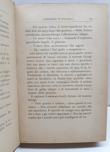 Luciano Zuccoli Ufficiali sottufficiali caporali e soldati romanzo satirico Edizione …
