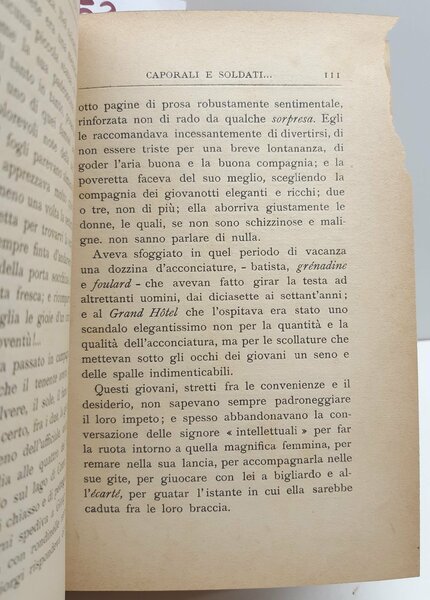 Luciano Zuccoli Ufficiali sottufficiali caporali e soldati romanzo satirico Edizione …
