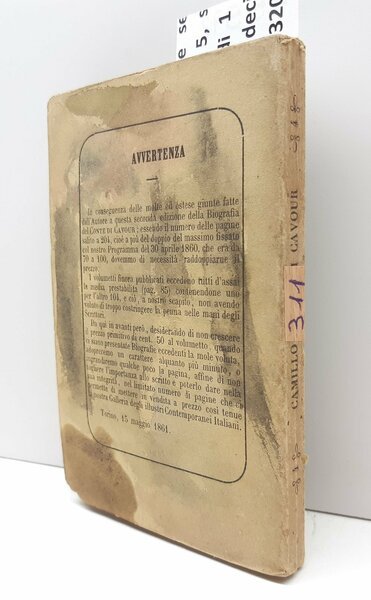 Roggero Bonghi Camillo Benso Conte di Cavour 2∞ edi. Unione …