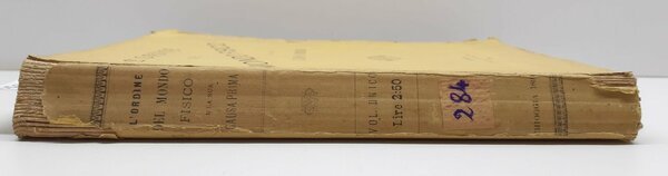 L'ordine del mondo fisico e la sua causa prima Saint …