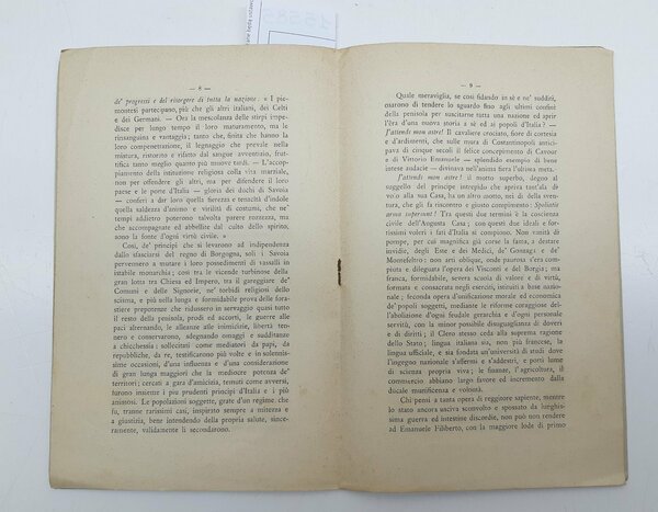 Dante Cattani Il fato dei Savoia conferenza tenuta nel Regio …