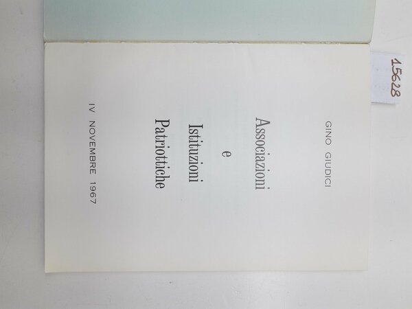 Gino Giudici Associazioni e istituzioni patriottiche 1967