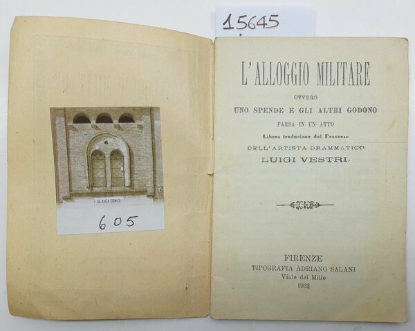 Luigi Vestri L'alloggio militare ovvero uno splende e gli altri …