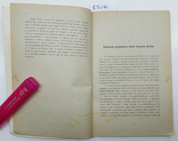 La Venezia Giulia appunti storici 2∞ edizione Cappelli 1919