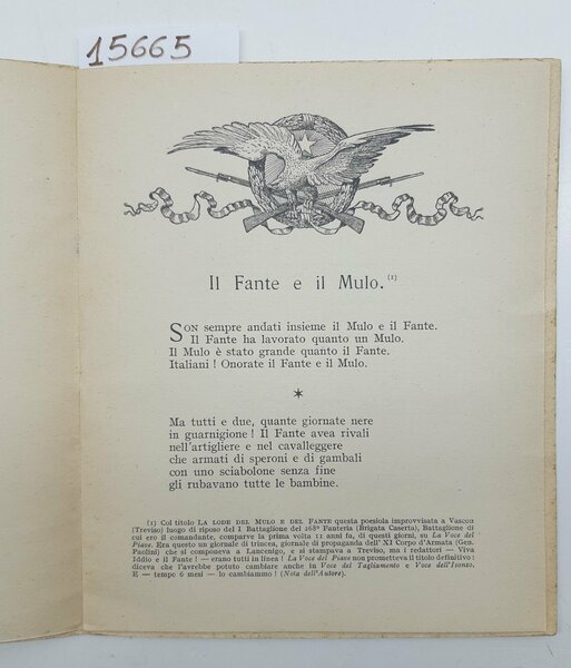 Gilberto Maggini il Fante e il mulo con la coda …