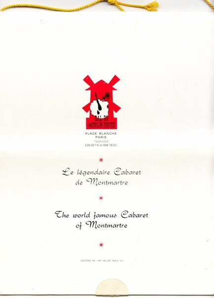 Programma Bal du Moulin Rouge Paris 1972 Doris Haug
