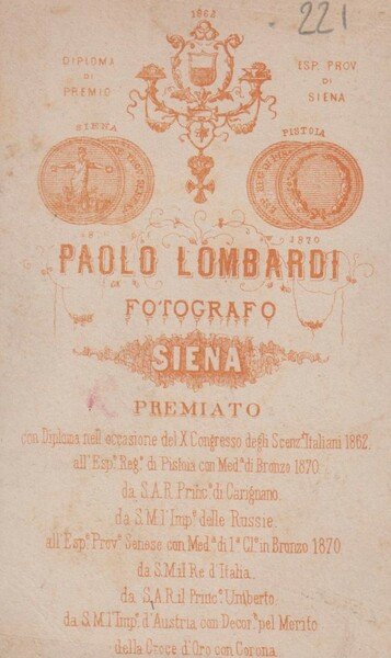 Foto photo cdv gentildonna e bambino in ovale by Paolo …