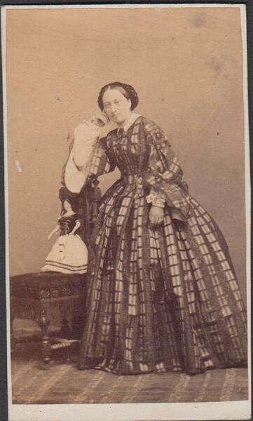 Foto photo cdv marchesa Teresa Ugolini by F.lli d'Alessandri 1860