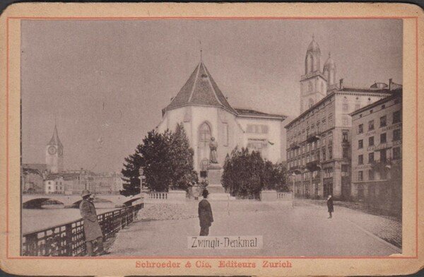 Foto Foto photo cdv Zwingli Denkmal Zurigo Svizzera by Schroeder …