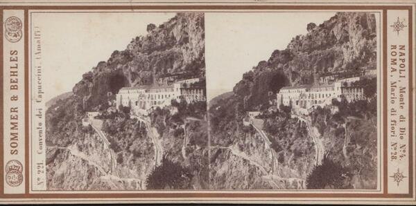 Foto photo stereoscopica Convento dei Cappuccini Amalfi Napoli by Sommer …