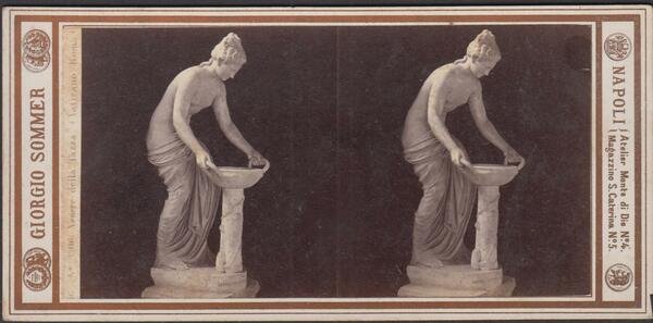 Foto stereoscopica Venere della Tazza Vaticano Roma by Sommer 1890 …