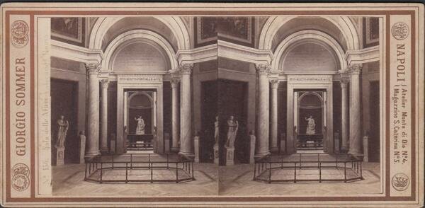 Foto stereoscopica Sala delle Muse Vaticano Roma by Sommer 1890 …