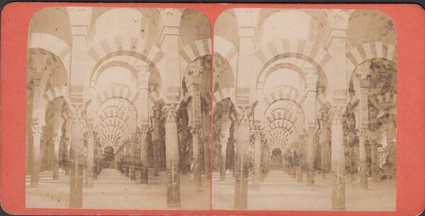 Foto stereoscopica Moschea di Cordova Spagna by anonimo 1880 c.a.