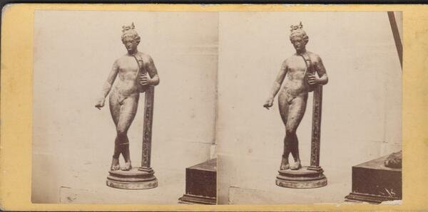 Foto stereoscopica Apollo museo Firenze by Anonimo 1880 c.a.